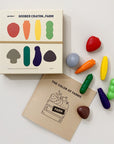 Crayons de couleurs GOOBER en forme de fruits et légumes