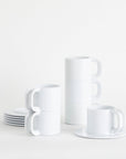 Set de 6 mugs et sous-tasses