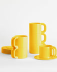 Set de 6 tasses et soucoupes Heller