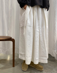 Jupe en lin et soie Hannoh