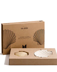 Coffret Monochromic - Savon + porte-savon coquillage