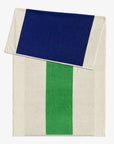 Serviette de plage bleu et vert