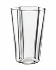 Vase transparent taille 22cm de la maison Iittala, designer Alvar Aalto