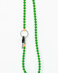 Porte-Clés long en perles - bois peint