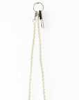 Porte-Clés long en perles - bois peint