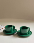 Lot de 2 tasses colorées