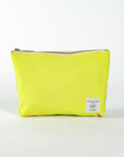 Pochette de toilette en coton jaune