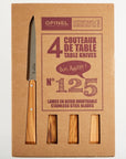 Couteaux de table Opinel en bois d'olivier