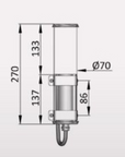 Applique Bendz - Inox