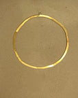 Jonc large en or 18k et diamant