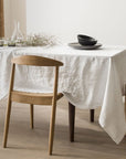 Nappe en lin lavé - Craie