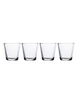 Lot de 4 verres transparents du modèle Kartio de chez Iittala