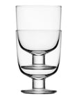Verres à pieds empilables de la maison finlandaise Iittala.