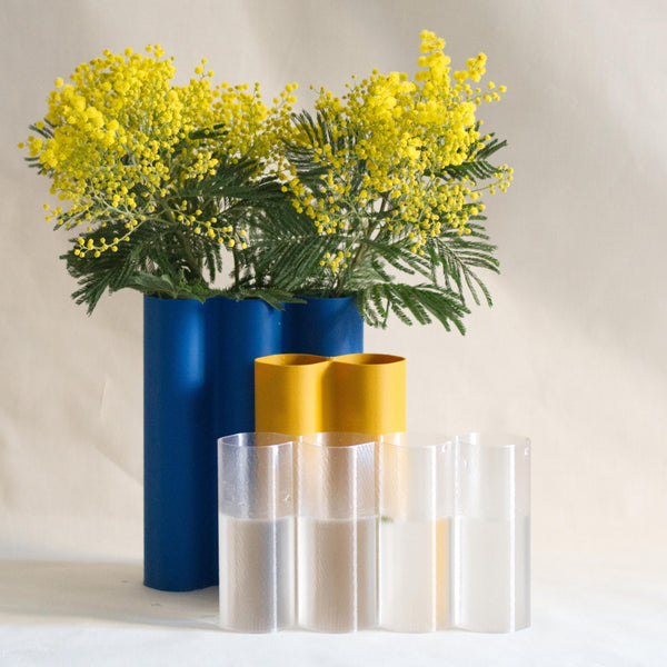 Vase en plastique recyclé