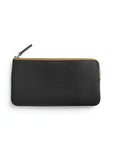 Grande pochette zippée en cuir