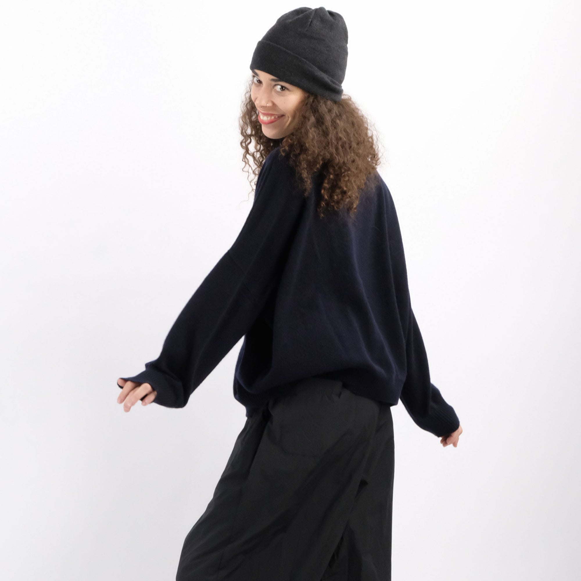 Pull col roulé en cachemire Manuelle Guibal 