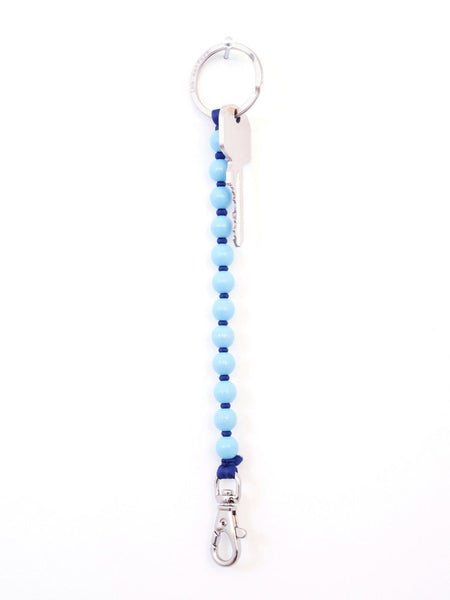 Petit porte-clés en perles - bois peint