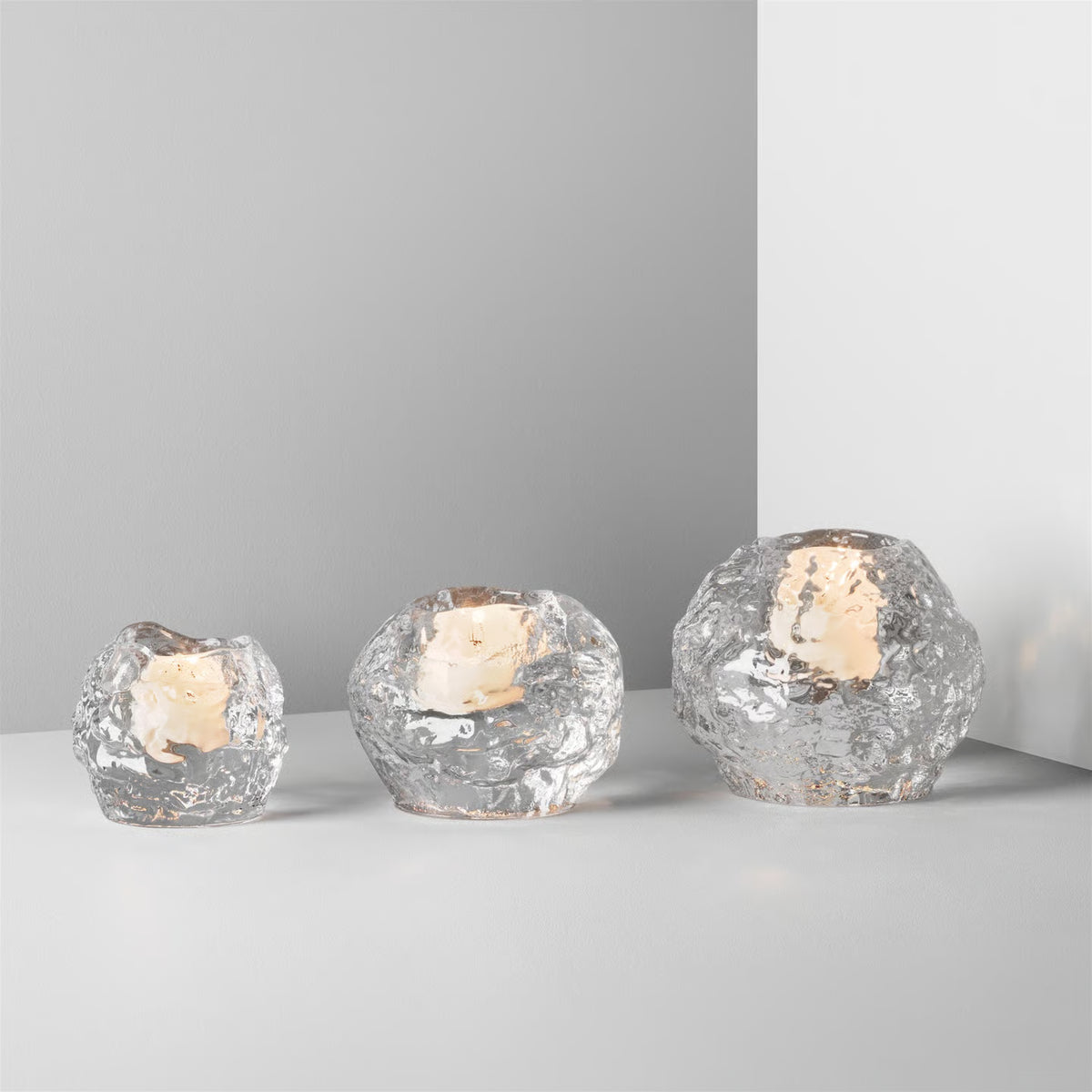 Ensemble de photophores en verre