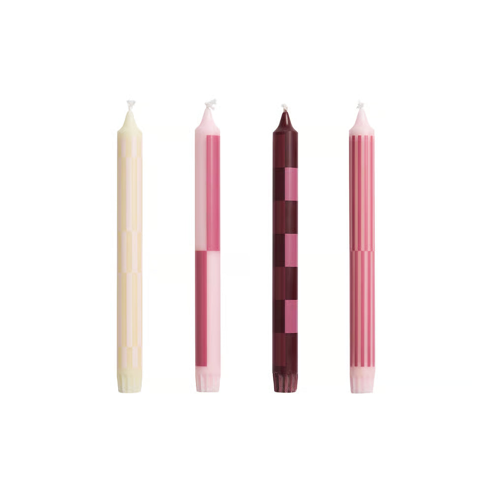 Bougies Pattern - HAY - lot de 4