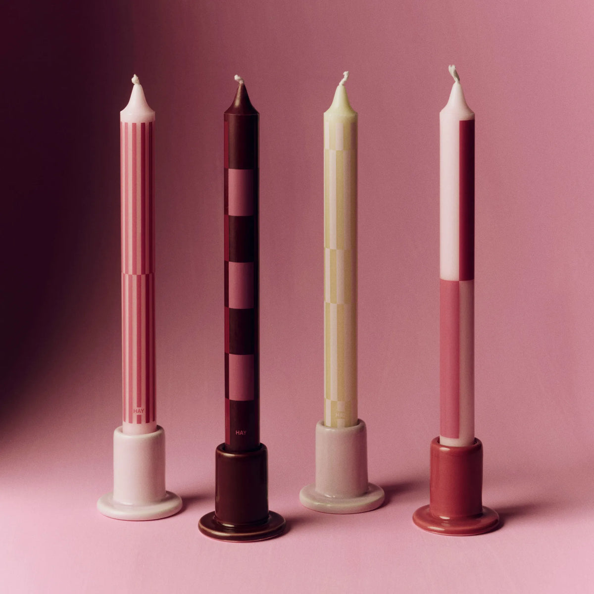 Bougies Pattern - HAY - lot de 4