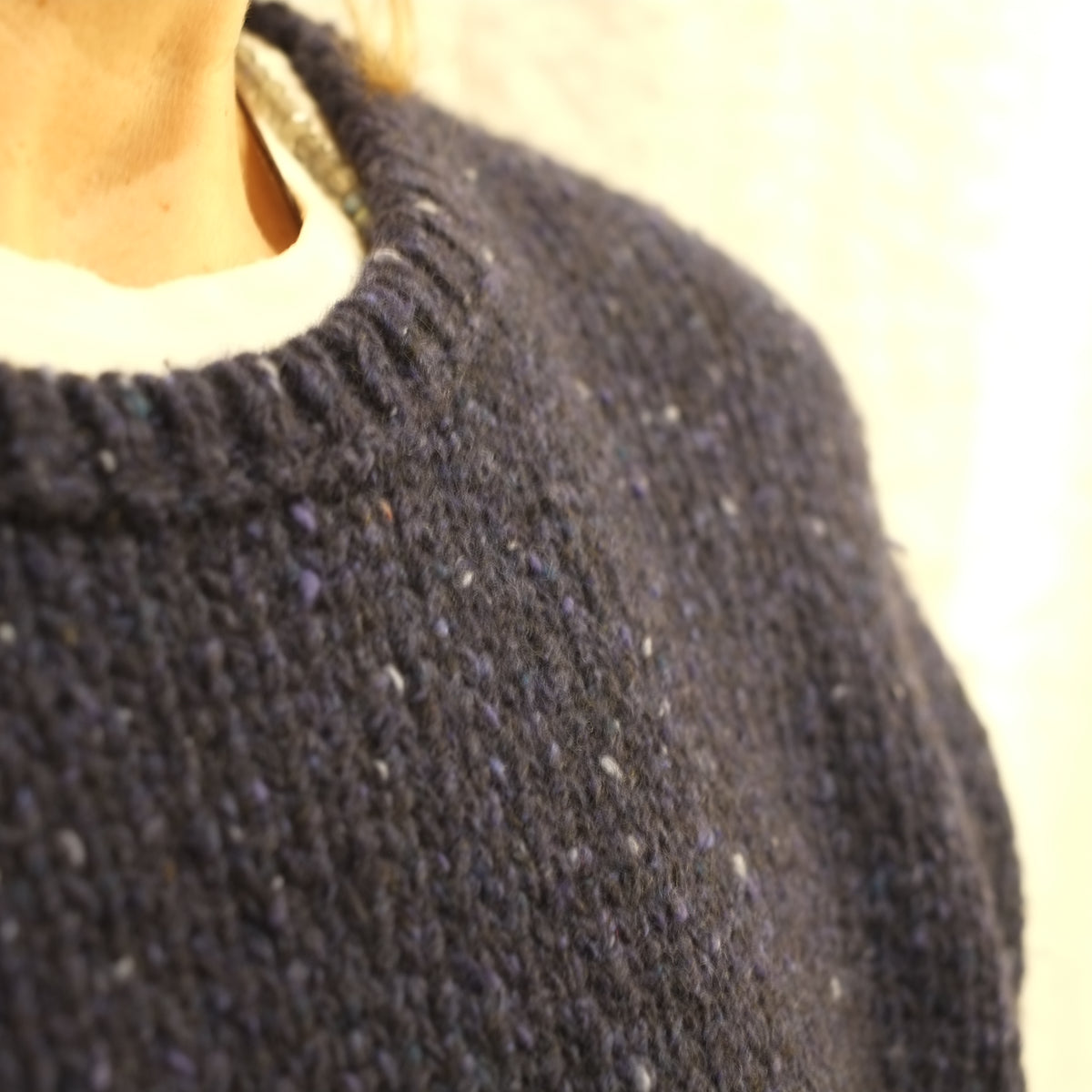 Pull cachemire Apunto B détail