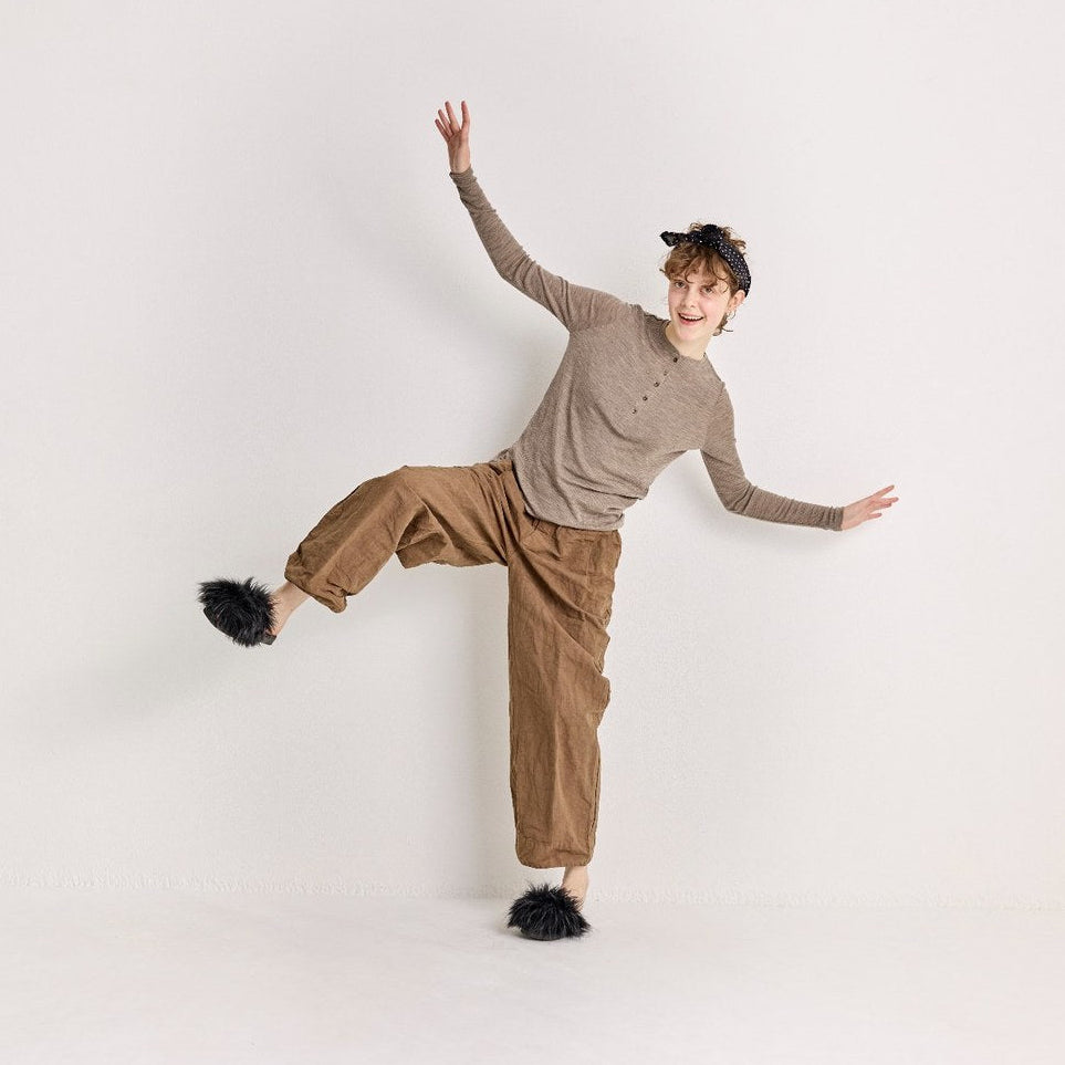 Pantalon ample en toile - Véritécoeur
