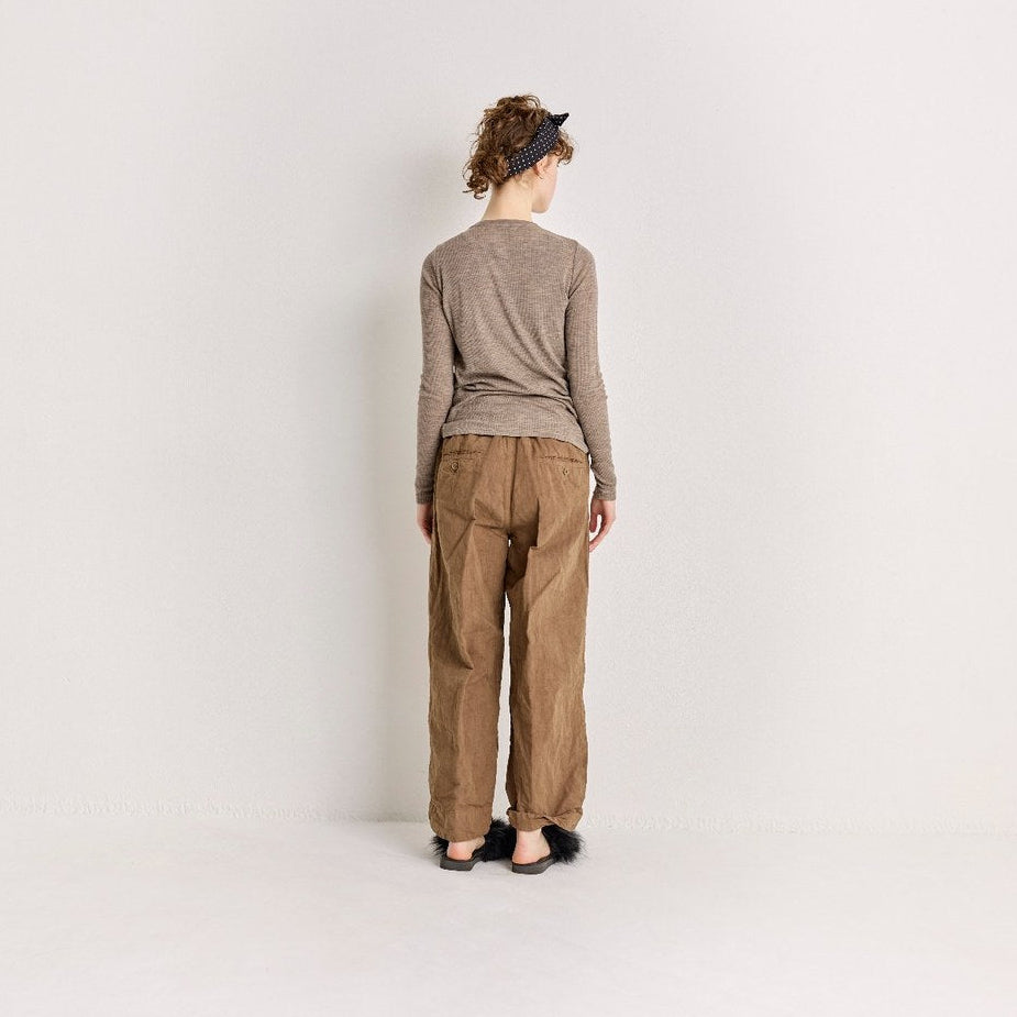 Pantalon ample en toile - Véritécoeur