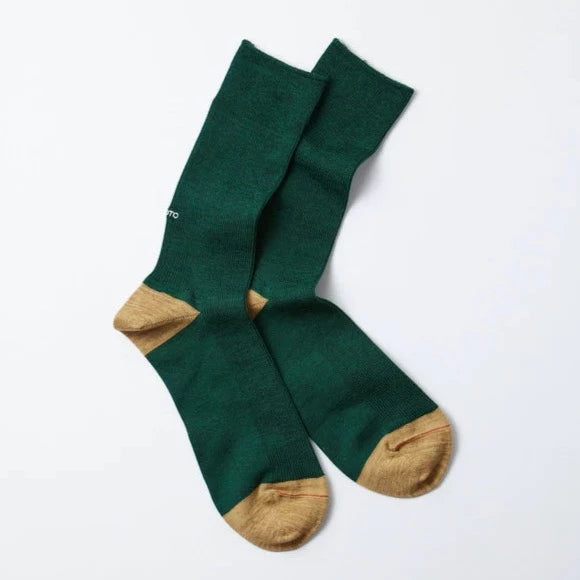 chaussettes rototo en coton bio vertes
