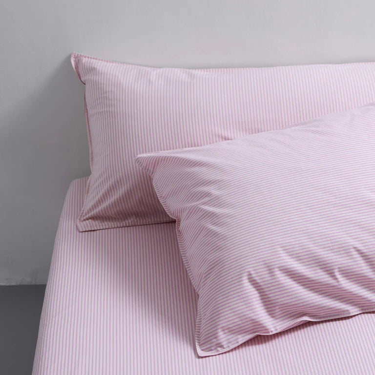 Taie d'oreiller rayé percale de coton - Suite 702