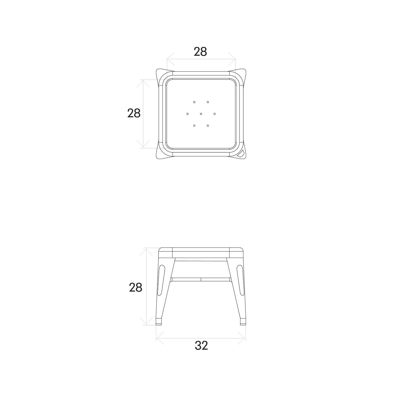 Tabouret mouette H30 | Tolix