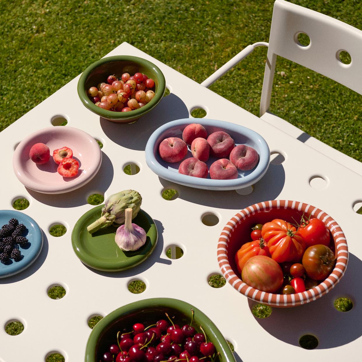 Presentation des plats ovales Barro Hay