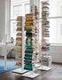Bibliothèque verticale colonne à livres en métal