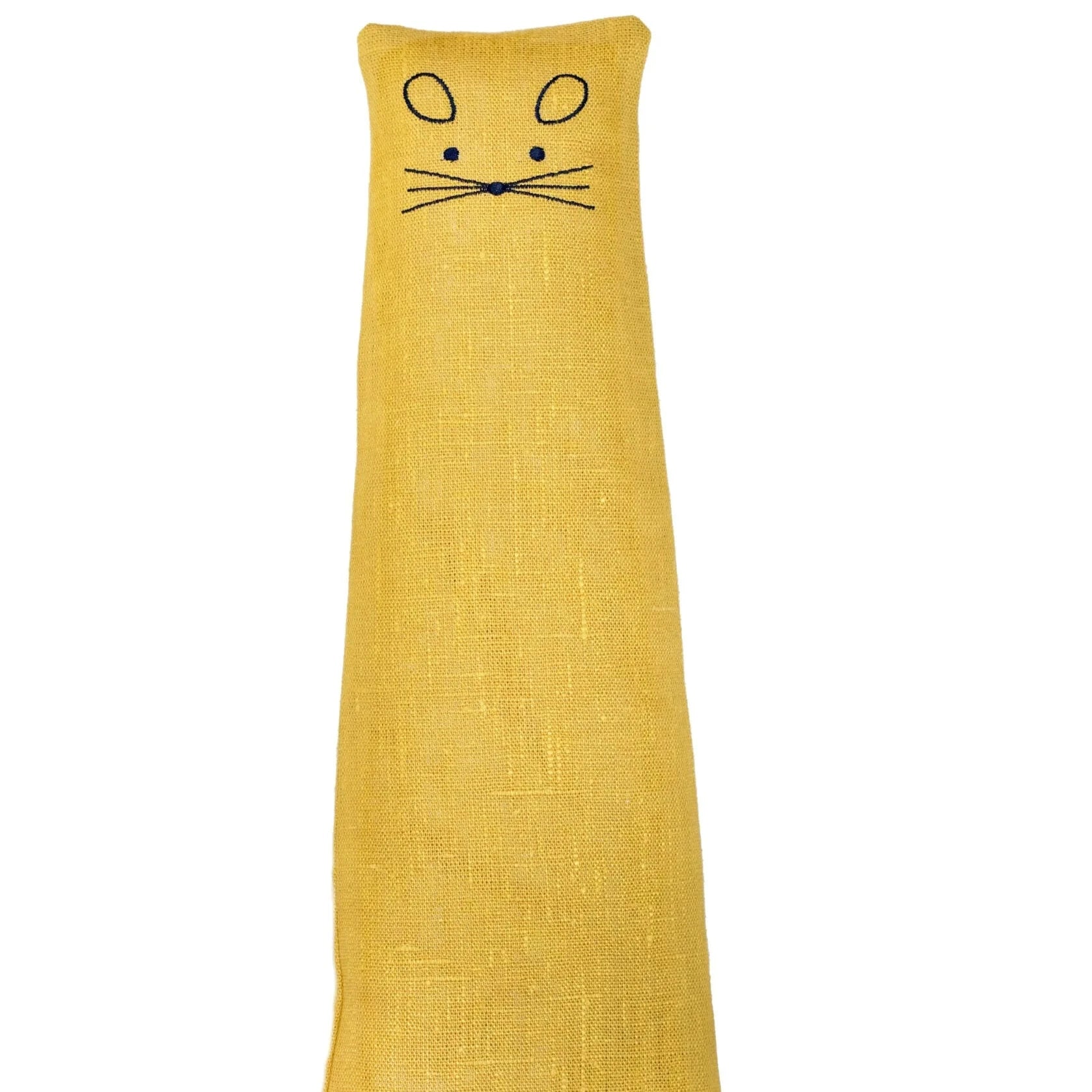 Bouillote souris jaune sur fond blanc