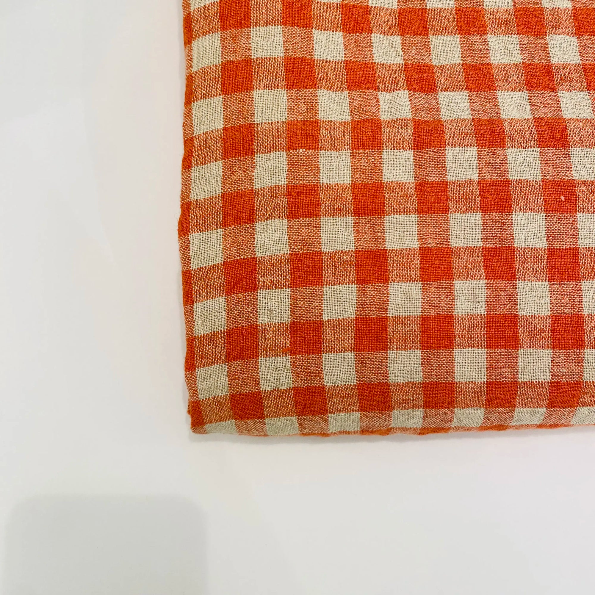 Nappe carreau orange 140x300