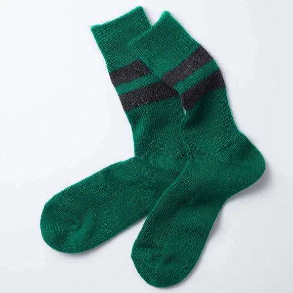Chaussettes rototo pour homme en mohair, vert
