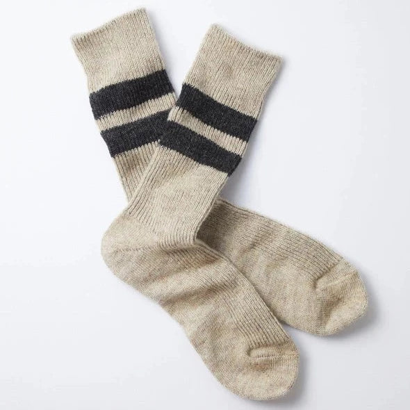 Chaussettes rototo pour homme en mohair, gris