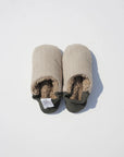 chaussons kaki gris - beige