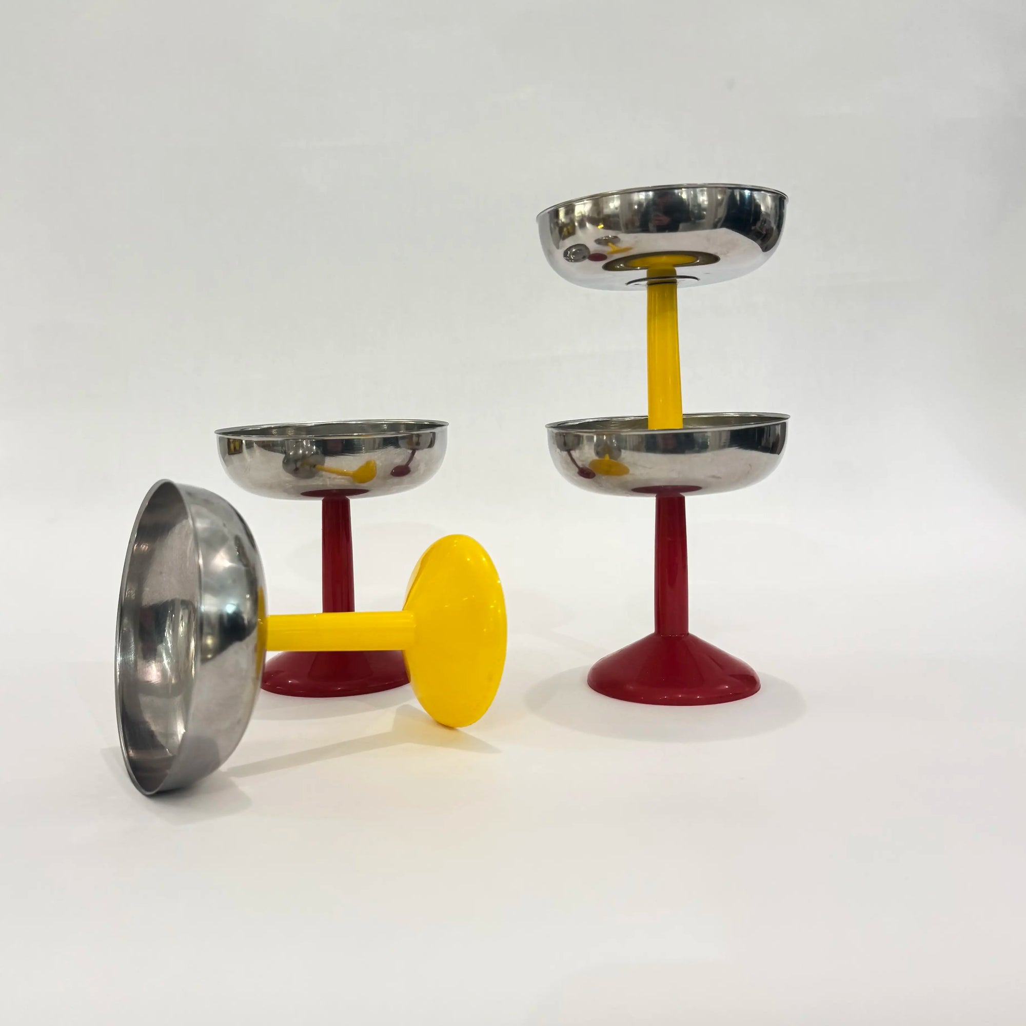 Coupe à glace vintage en inox ey plastique