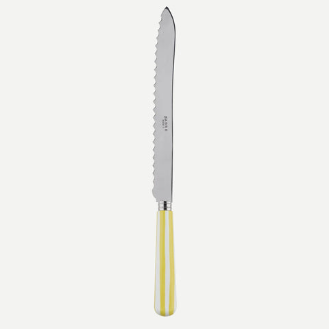Couteau à pain - Rayures jaunes