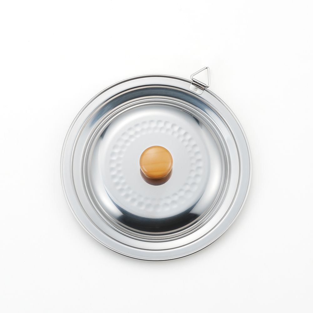 Couvercle pour casseroles Yukihira, en acier inoxydable ... Le bouton poignée est en résine