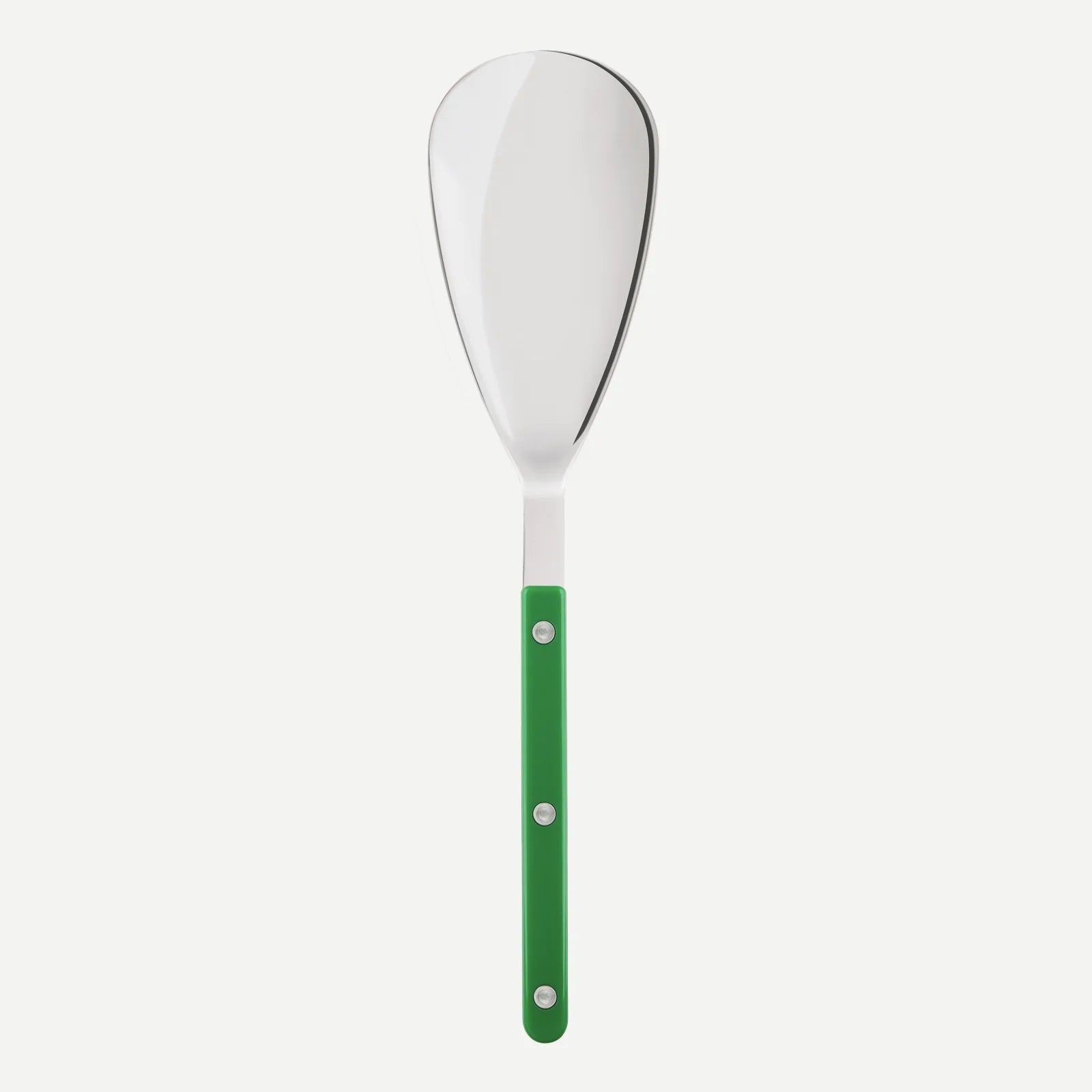 Cuillère à Riz En Silicone Breeshy - Couleur Vert Lait, Manche En Bois - Anti-adhésive, Ne Raye Pas Les Poêles - Pour Cuiseur à Riz Et Casseroles - 10