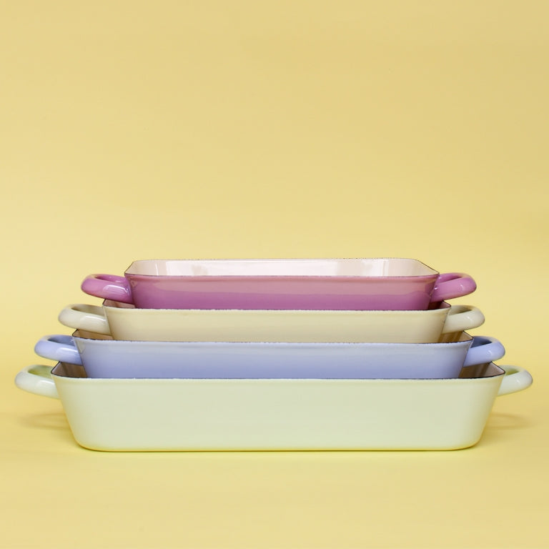 Plats à gratins Riess, en émail. Compatible tous feux 