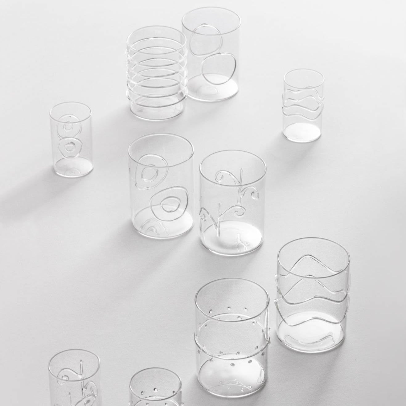 verre dessin design transparent