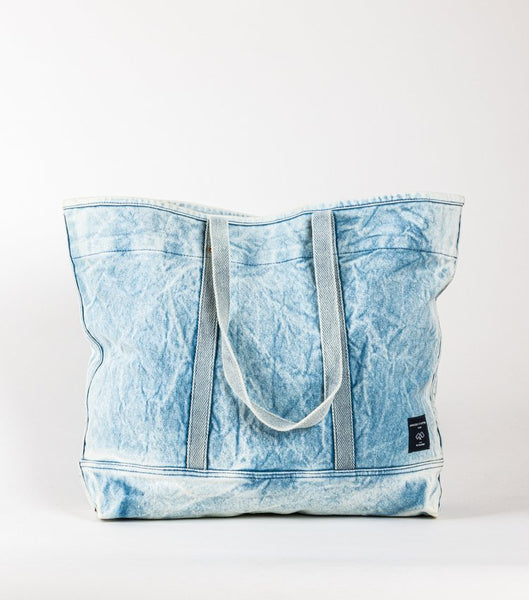 Sac en coton indigo délavé