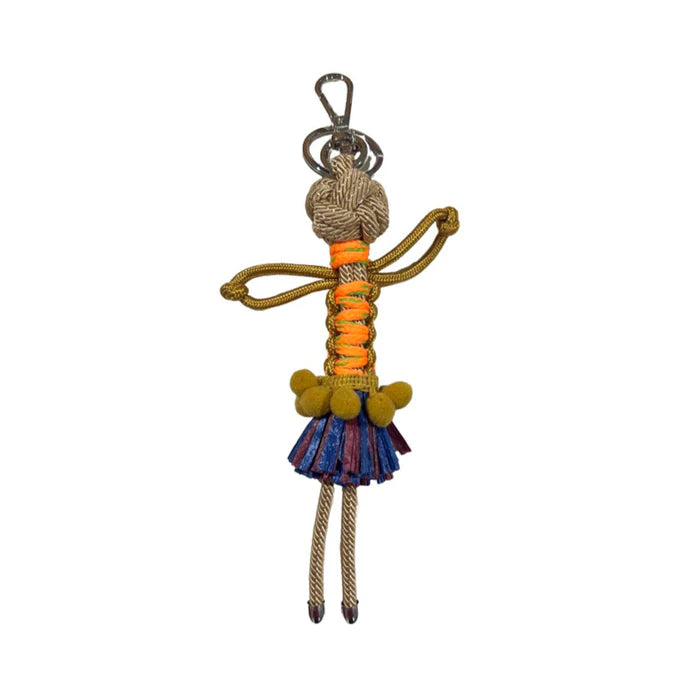 Porte clé personnage en macramé
