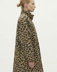 coupe vent leopard long