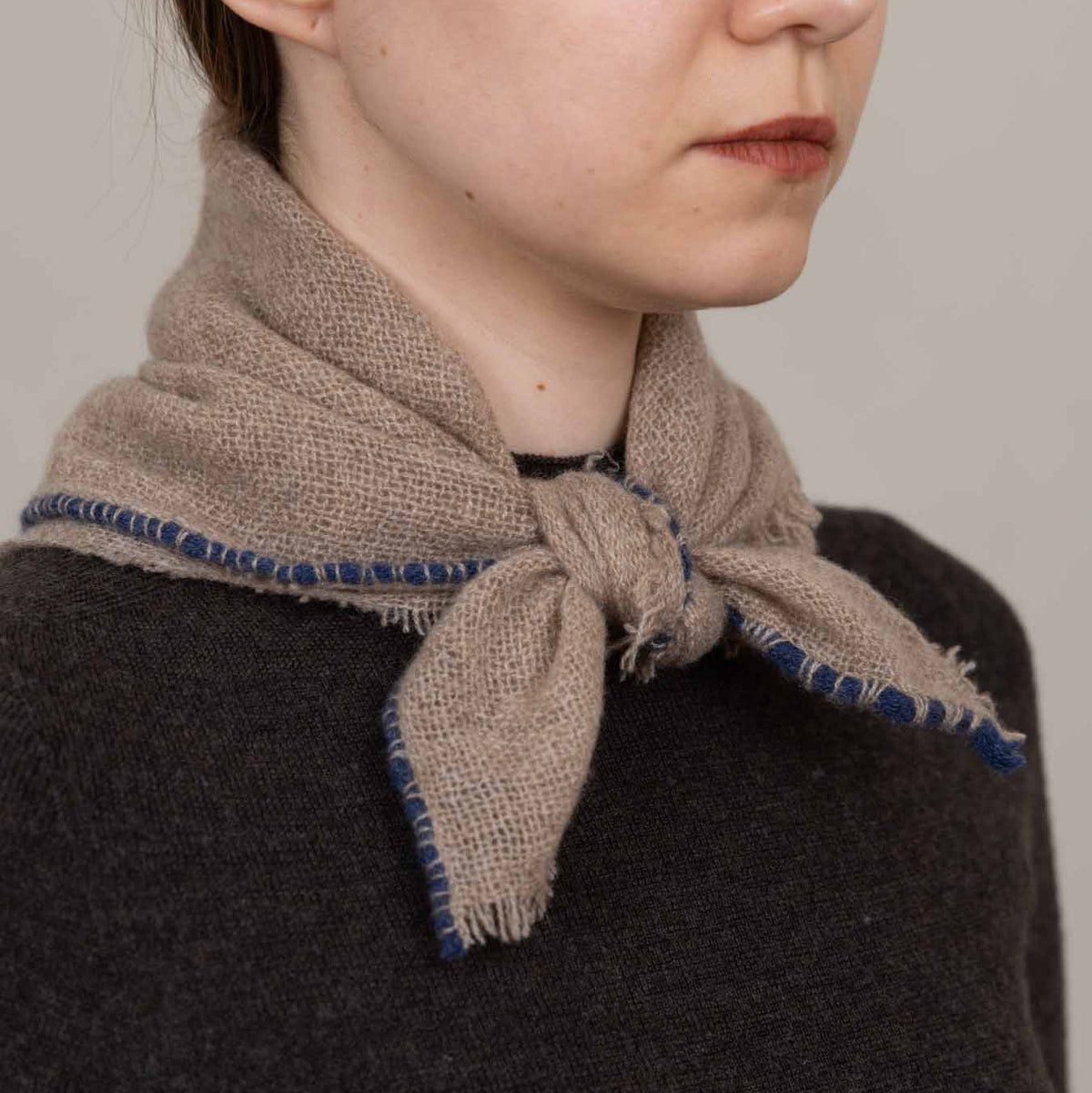 Foulard en cachemire Noma - Oat &amp; Rice