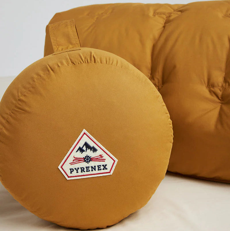 plaid caresse couleur ocre pyrenex