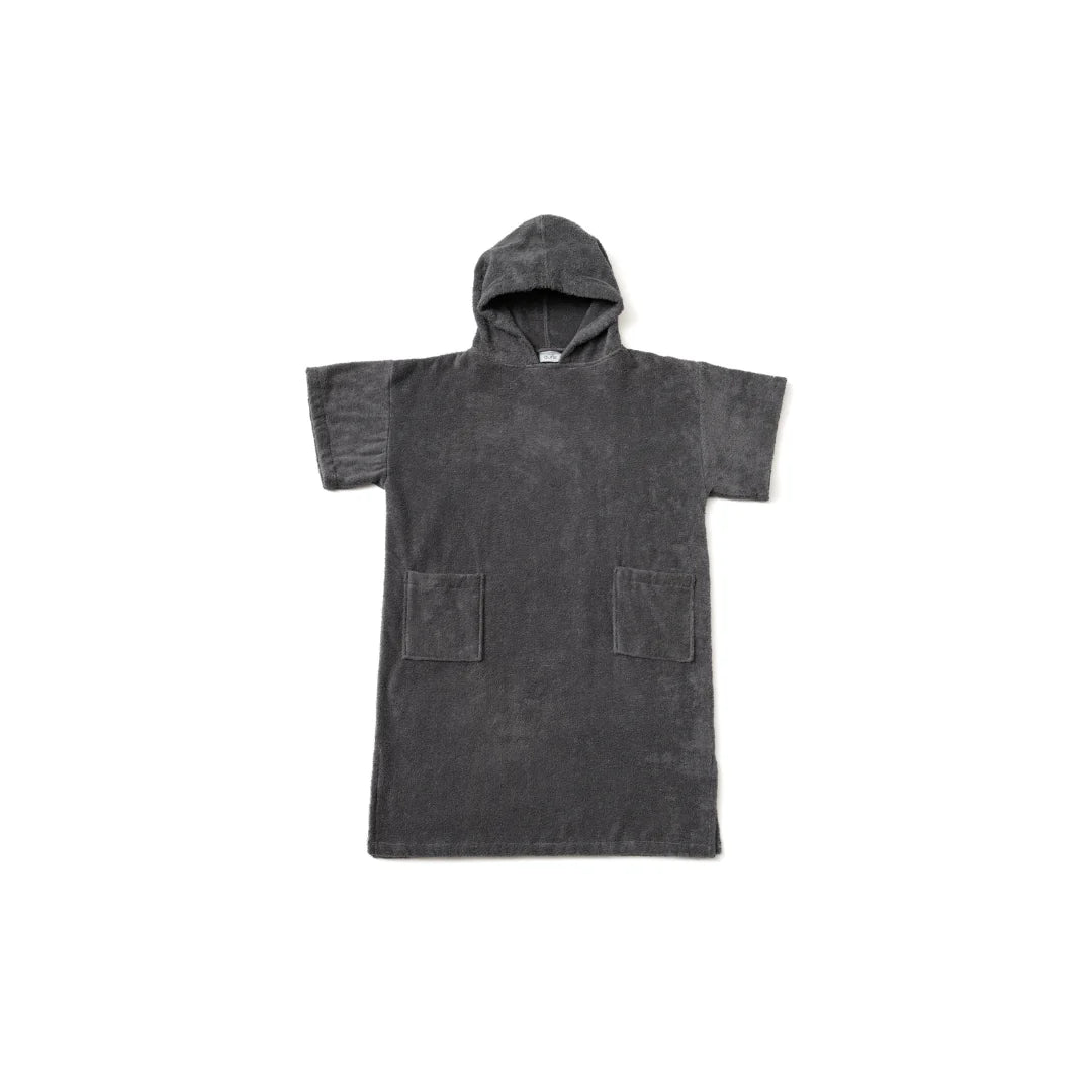 Poncho gris en coton bio