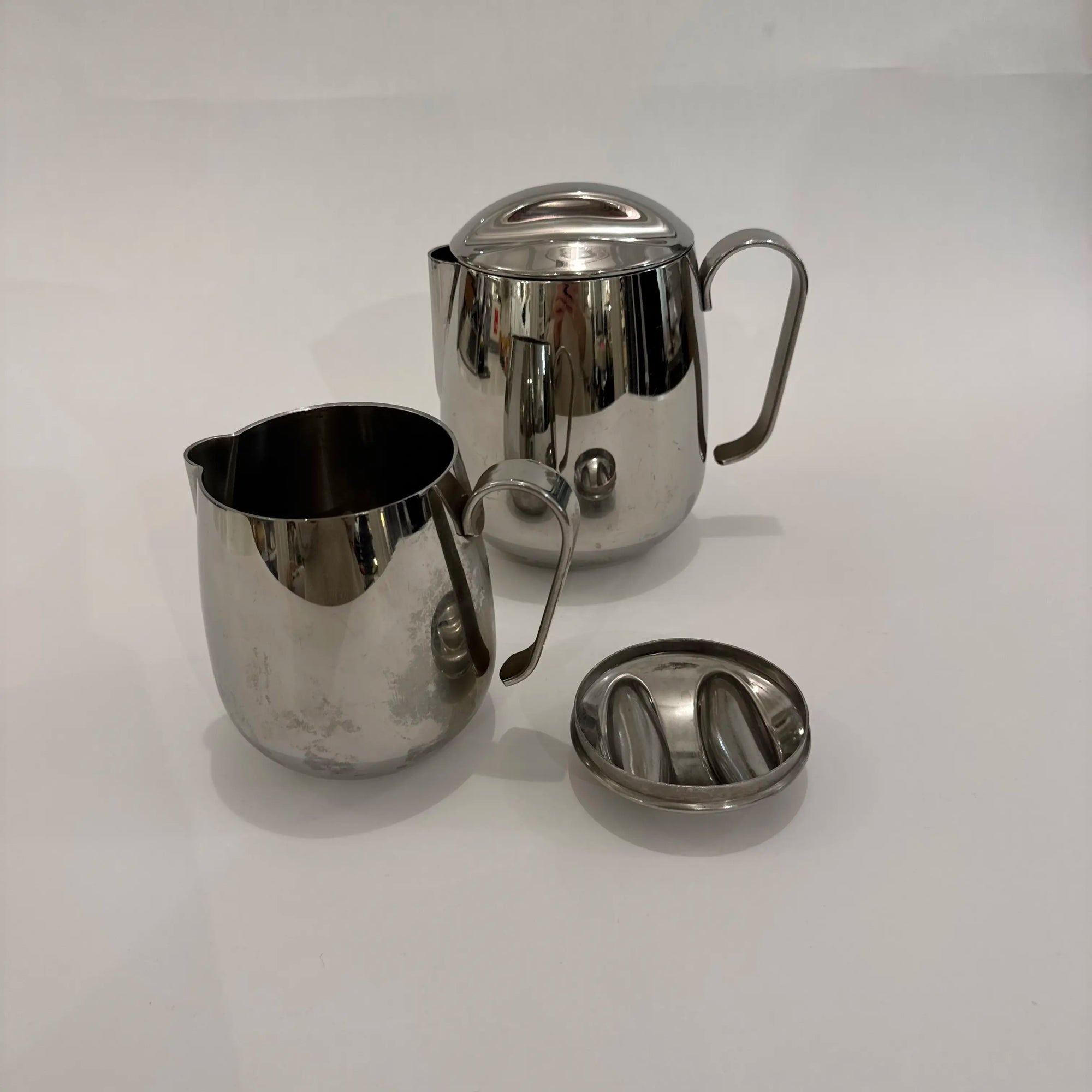 Pot à lait en inox vintage